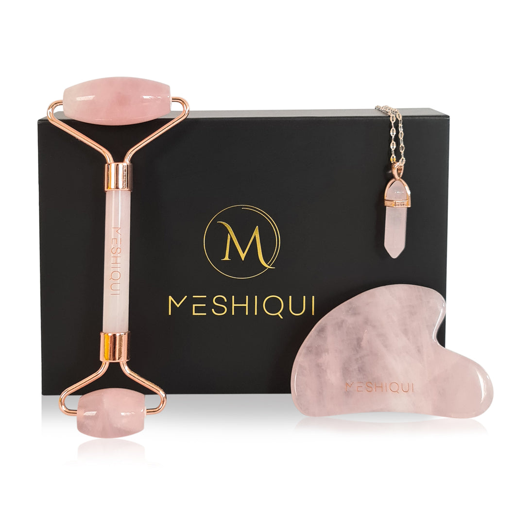 Facial Spa - Rose Quartz Roller and Gua Sha